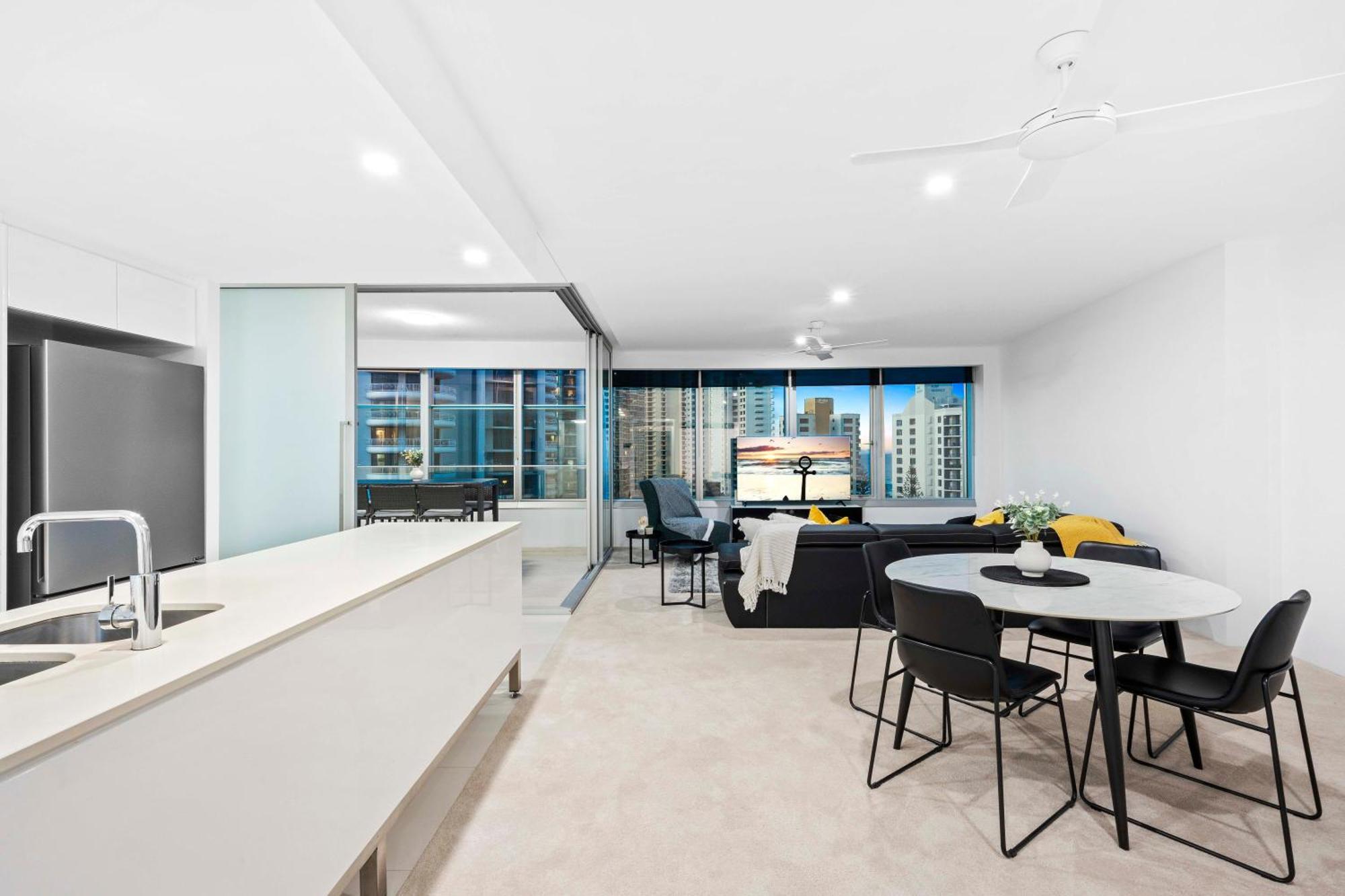 Q Tower At Surfers Paradise - Self Contained Apartments Gold Coast Eksteriør bilde